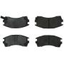 CENTRIC PARTS 102.05090 C-Tek Semi-Metallic Brake Pads with Shims