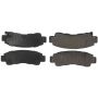 CENTRIC PARTS 102.05110 C-Tek Semi-Metallic Brake Pads with Shims