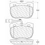 CENTRIC PARTS 102.05200 C-Tek Semi-Metallic Brake Pads with Shims