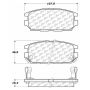 CENTRIC PARTS 102.05320 C-Tek Semi-Metallic Brake Pads with Shims