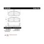 CENTRIC PARTS 102.05340 C-Tek Semi-Metallic Brake Pads with Shims