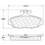 CENTRIC PARTS 102.05450 C-Tek Semi-Metallic Brake Pads with Shims