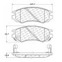 CENTRIC PARTS 102.05490 C-Tek Semi-Metallic Brake Pads with Shims