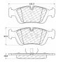 CENTRIC PARTS 102.05580 C-Tek Semi-Metallic Brake Pads with Shims