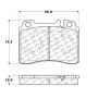 CENTRIC PARTS 102.05610 C-Tek Semi-Metallic Brake Pads with Shims