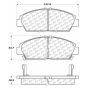CENTRIC PARTS 102.05680 C-Tek Semi-Metallic Brake Pads with Shims