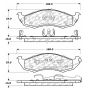 CENTRIC PARTS 102.05760 C-Tek Semi-Metallic Brake Pads with Shims
