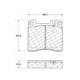 CENTRIC PARTS 102.05780 C-Tek Semi-Metallic Brake Pads with Shims