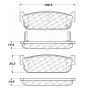 CENTRIC PARTS 102.05880 C-Tek Semi-Metallic Brake Pads with Shims