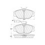 CENTRIC PARTS 102.05900 C-Tek Semi-Metallic Brake Pads with Shims