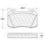 CENTRIC PARTS 102.05920 C-Tek Semi-Metallic Brake Pads with Shims