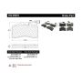 CENTRIC PARTS 102.05941 C-Tek Semi-Metallic Brake Pads with Shims