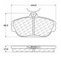 CENTRIC PARTS 102.06010 C-Tek Semi-Metallic Brake Pads with Shims