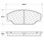 CENTRIC PARTS 102.06050 C-Tek Semi-Metallic Brake Pads with Shims