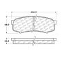 CENTRIC PARTS 102.06060 C-Tek Semi-Metallic Brake Pads with Shims