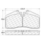 CENTRIC PARTS 102.06090 C-Tek Semi-Metallic Brake Pads with Shims