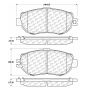 CENTRIC PARTS 102.06120 C-Tek Semi-Metallic Brake Pads with Shims