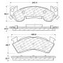 CENTRIC PARTS 102.06140 C-Tek Semi-Metallic Brake Pads with Shims
