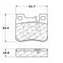 CENTRIC PARTS 102.06200 C-Tek Semi-Metallic Brake Pads with Shims