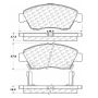 CENTRIC PARTS 102.06210 C-Tek Semi-Metallic Brake Pads with Shims