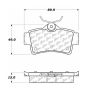 CENTRIC PARTS 102.06271 C-Tek Semi-Metallic Brake Pads with Shims