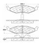 CENTRIC PARTS 102.06330 C-Tek Semi-Metallic Brake Pads with Shims