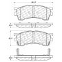 CENTRIC PARTS 102.06370 C-Tek Semi-Metallic Brake Pads with Shims