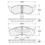 CENTRIC PARTS 102.06420 C-Tek Semi-Metallic Brake Pads with Shims