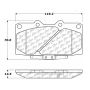 CENTRIC PARTS 102.06470 C-Tek Semi-Metallic Brake Pads with Shims