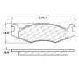 CENTRIC PARTS 102.06510 C-Tek Semi-Metallic Brake Pads with Shims