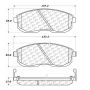 CENTRIC PARTS 102.06530 C-Tek Semi-Metallic Brake Pads with Shims