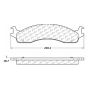 CENTRIC PARTS 102.06550 C-Tek Semi-Metallic Brake Pads with Shims
