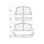 CENTRIC PARTS 102.06570 C-Tek Semi-Metallic Brake Pads with Shims