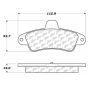 CENTRIC PARTS 102.06610 C-Tek Semi-Metallic Brake Pads with Shims