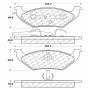 CENTRIC PARTS 102.06620 C-Tek Semi-Metallic Brake Pads with Shims