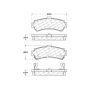 CENTRIC PARTS 102.06690 C-Tek Semi-Metallic Brake Pads with Shims