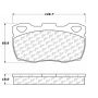 CENTRIC PARTS 102.06710 C-Tek Semi-Metallic Brake Pads with Shims