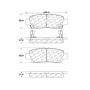 CENTRIC PARTS 102.06720 C-Tek Semi-Metallic Brake Pads with Shims