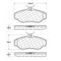 CENTRIC PARTS 102.06760 C-Tek Semi-Metallic Brake Pads with Shims