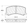 CENTRIC PARTS 102.06770 C-Tek Semi-Metallic Brake Pads with Shims