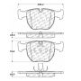 CENTRIC PARTS 102.06810 C-Tek Semi-Metallic Brake Pads with Shims