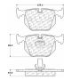CENTRIC PARTS 102.06830 C-Tek Semi-Metallic Brake Pads with Shims