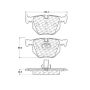 CENTRIC PARTS 102.06831 C-Tek Semi-Metallic Brake Pads with Shims