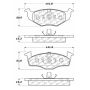 CENTRIC PARTS 102.06941 C-Tek Semi-Metallic Brake Pads with Shims
