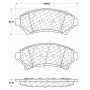 CENTRIC PARTS 102.06990 C-Tek Semi-Metallic Brake Pads with Shims