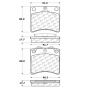 CENTRIC PARTS 102.07030 C-Tek Semi-Metallic Brake Pads with Shims