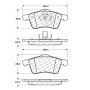 CENTRIC PARTS 102.07050 C-Tek Semi-Metallic Brake Pads with Shims