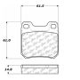 CENTRIC PARTS 102.07090 C-Tek Semi-Metallic Brake Pads with Shims