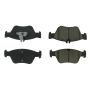 CENTRIC PARTS 102.07100 C-Tek Semi-Metallic Brake Pads with Shims