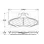 CENTRIC PARTS 102.07240 C-Tek Semi-Metallic Brake Pads with Shims